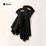 Ladies Winter Warm Cashmere Gloves DY43 Moonlight Gray
