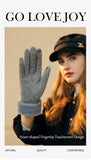 Ladies Winter Warm Cashmere Gloves DY43 Moonlight Gray