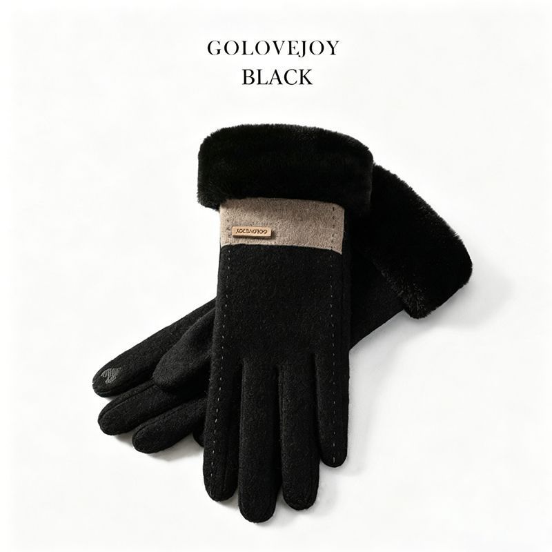 Ladies Winter Warm Cashmere Gloves DY50 Gray