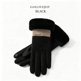 Ladies Winter Warm Cashmere Gloves DY50 Khaki