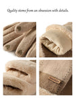 Ladies Winter Warm Cashmere Gloves DY50 Pink