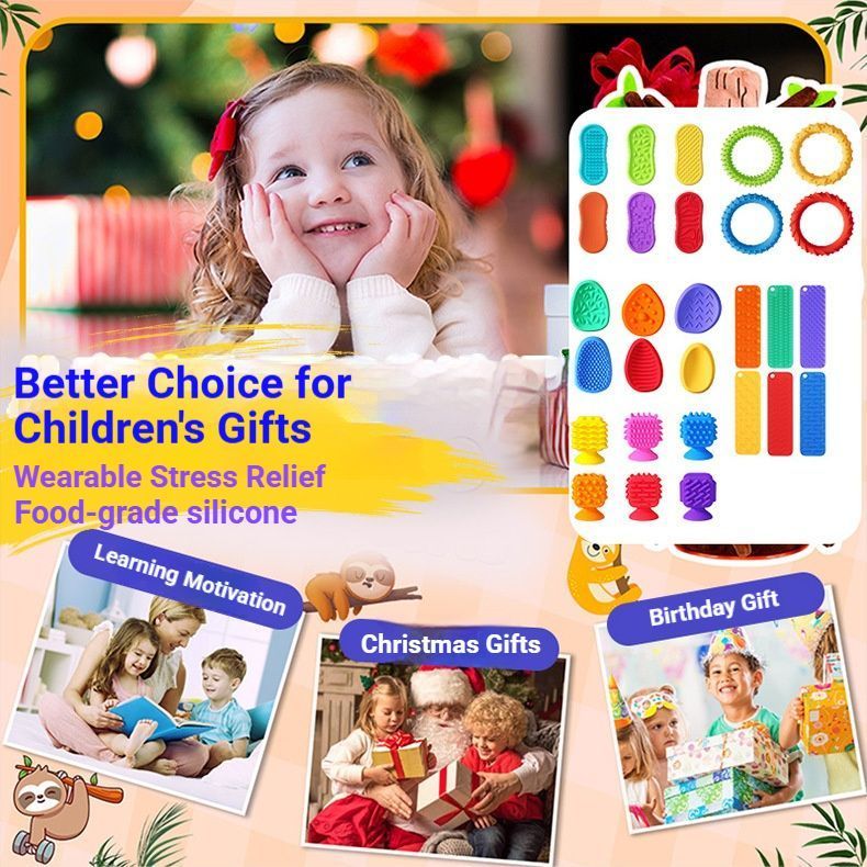 Musical Sensory Stone Toys - 8-piece Set