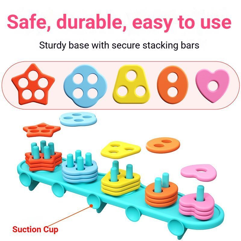 Musical Sensory Stone Toys - 8-piece Set