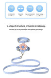 Pet Harness-Blue+1.8m Leash+Size M