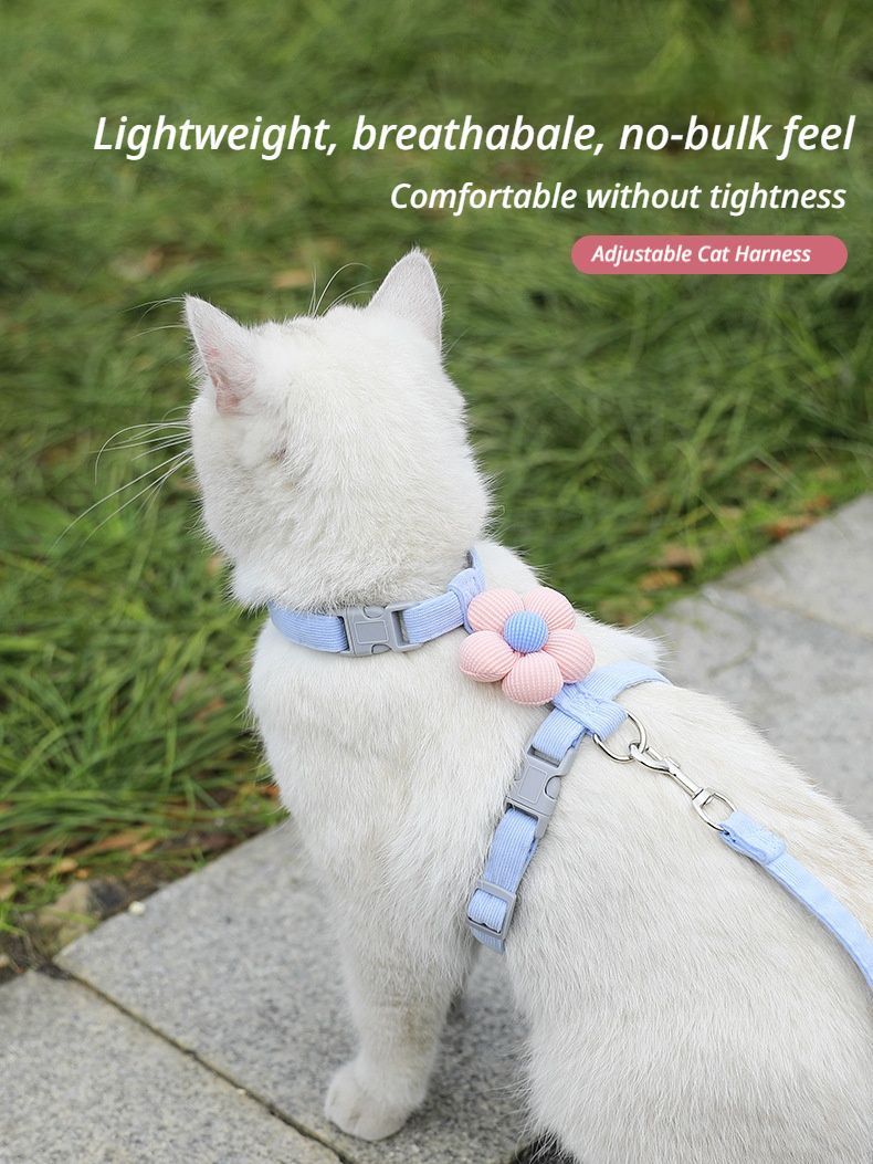 Pet Harness-green+1.8m Leash+Size S