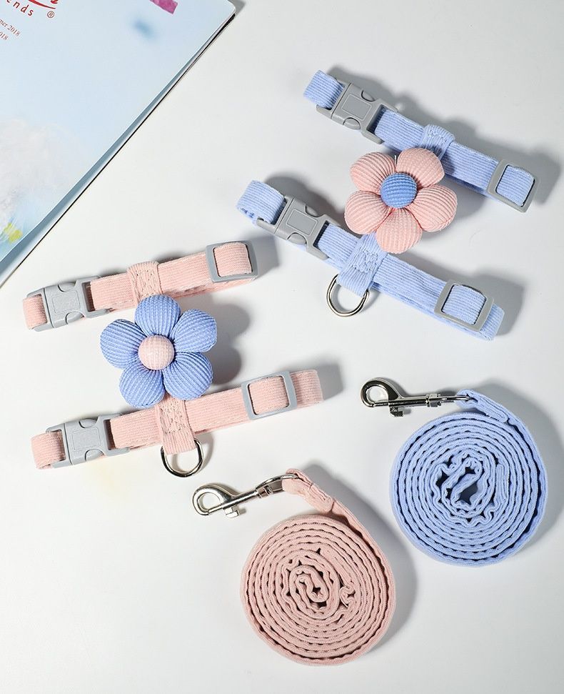 Pet Harness-pink+1.8m Leash+Size M