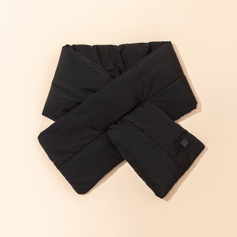 Rechargeable Thickened Heated Scarf Black