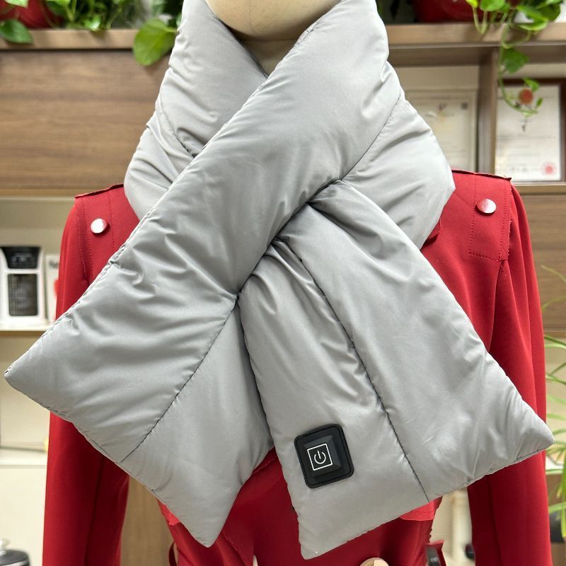 Rechargeable Thickened Heated Scarf Black