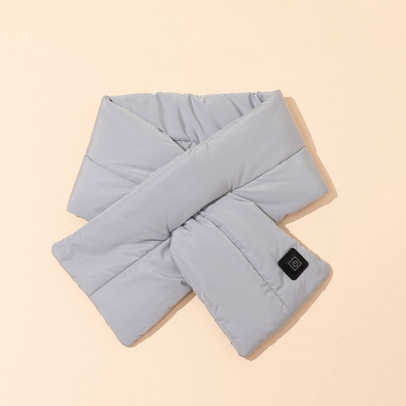 Rechargeable Thickened Heated Scarf Dark Gray