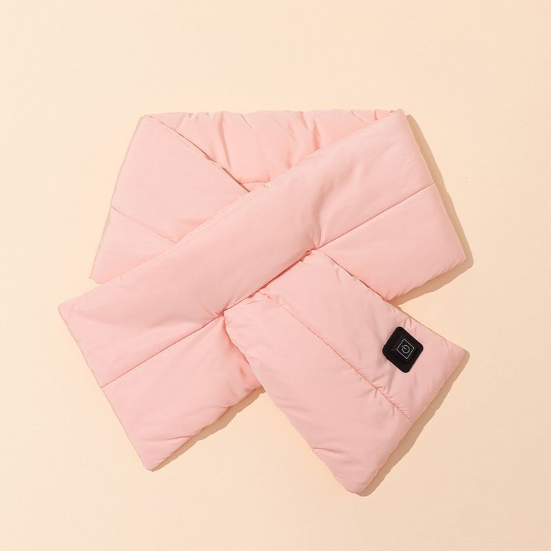 Rechargeable Thickened Heated Scarf Pink