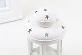 White Pink and Black Candle Holder Set of 3