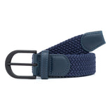 Men's Woven Belt Navy Blue 01