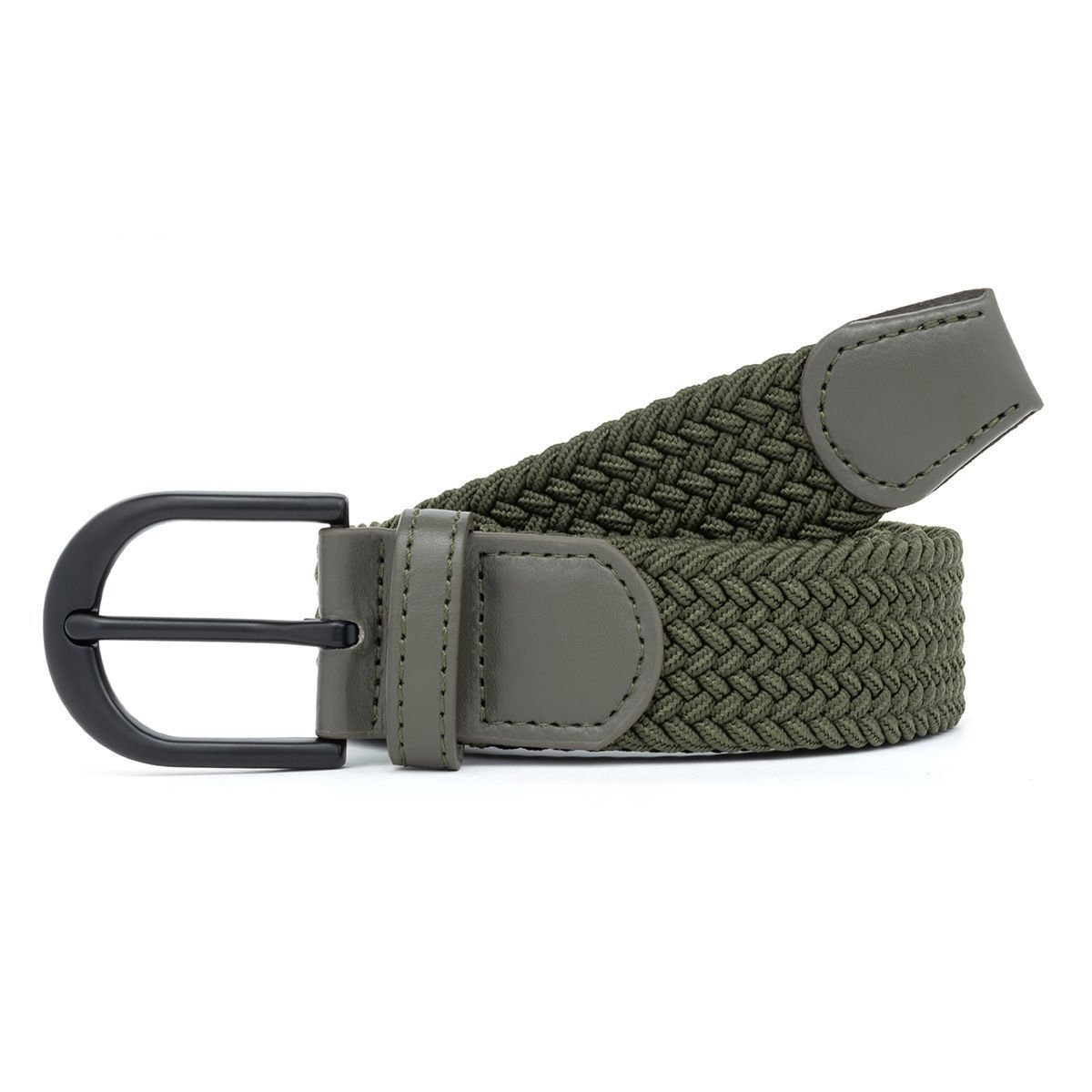 Men's Woven Belt Army Grn 02