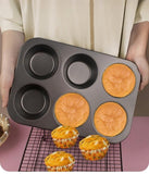 6-Cup Muffin Tray Black