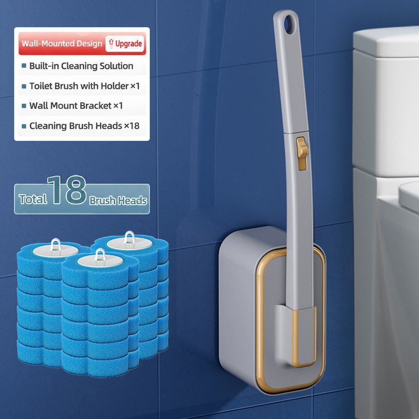 Toilet Brush Set Grey 03