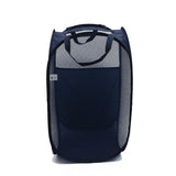 Foldable Laundry Hamper Navy blue 01