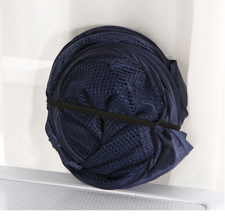 Foldable Laundry Hamper Navy blue 01