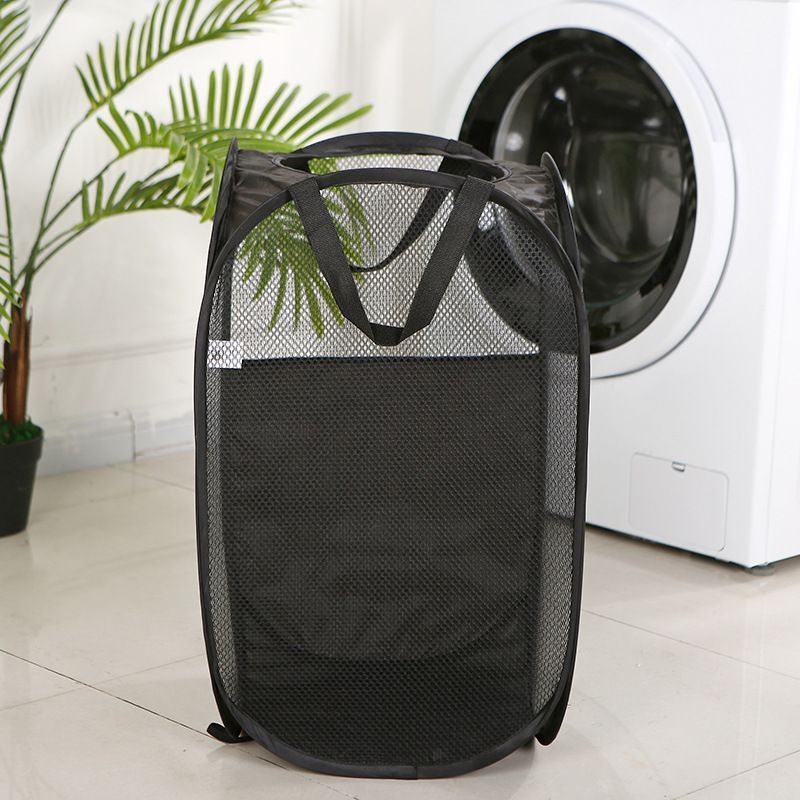 Foldable Laundry Hamper Black 01