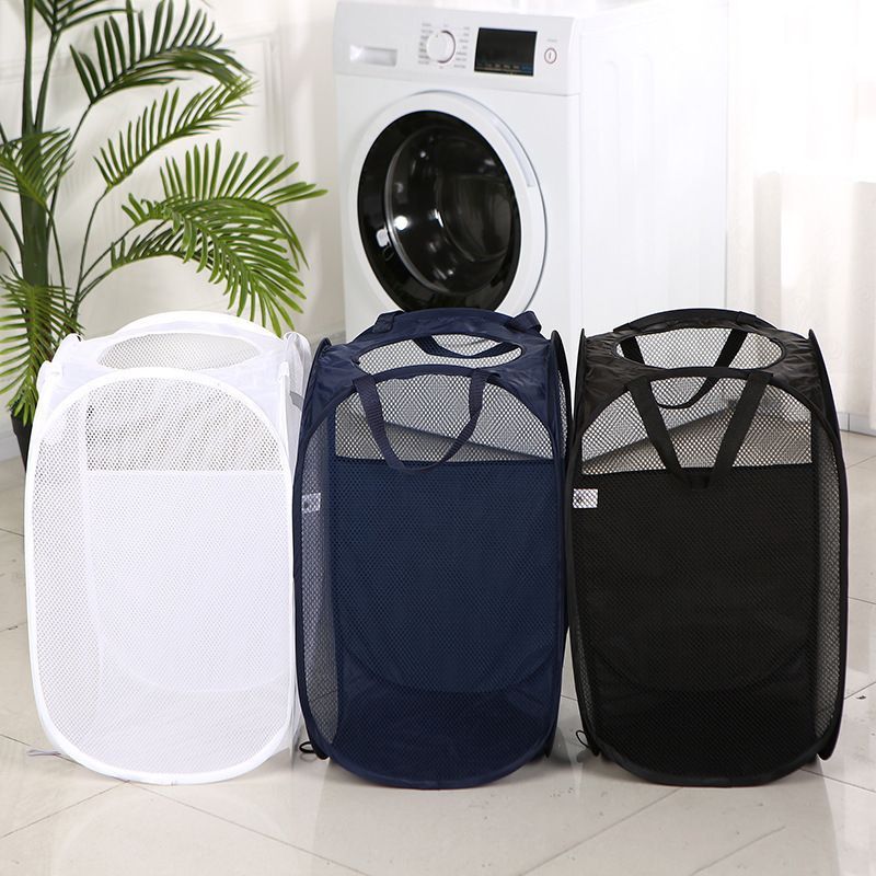 Foldable Laundry Hamper Black 01