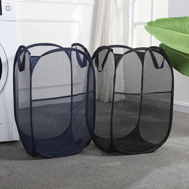 Foldable Laundry Hamper Dark Gray 01