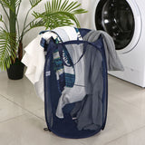Foldable Laundry Hamper White 02