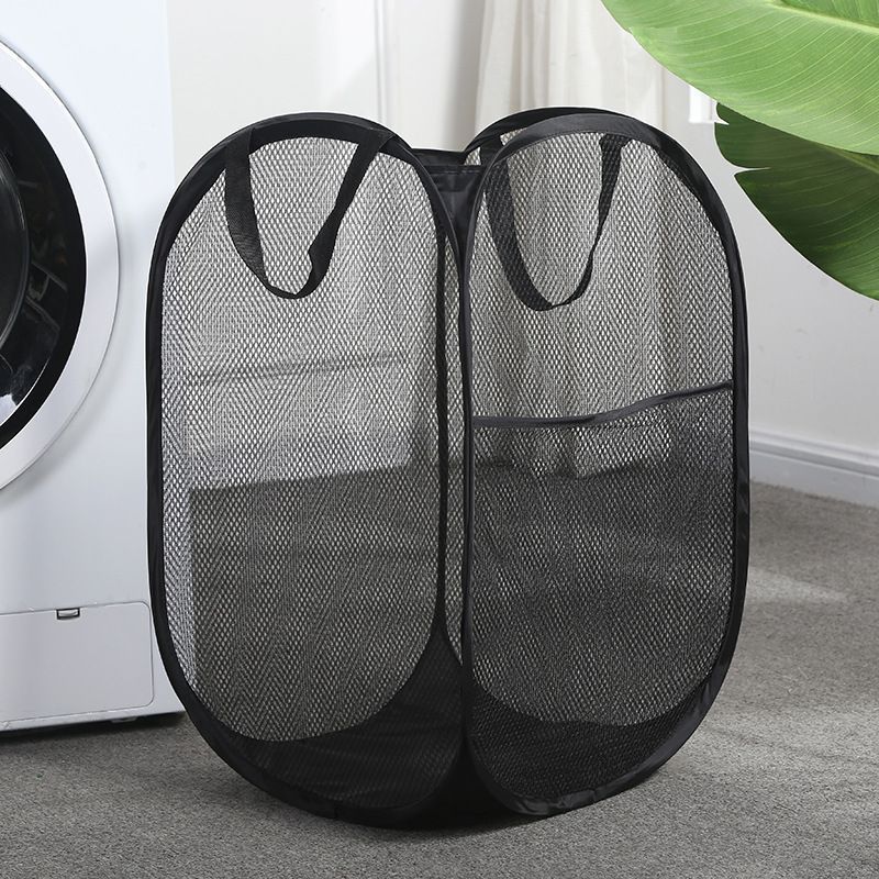 Foldable Laundry Hamper Black 02