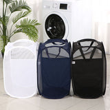 Foldable Laundry Hamper Dark Gray 02