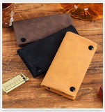 Matte Leather Storage Bag Brown