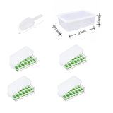 6Pcs 14-Grid Square Silicone Ice Cube Trays, Soft Bottom Ice Molds