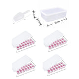 6Pcs 14-Grid Square Silicone Ice Cube Trays, Soft Bottom Ice Molds