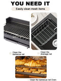 LED-lit electric barbecue brush, rechargeable rotating cleaning, instantly cleans the grill after backyard BBQ, lazy cleaning essential.(BROWN)