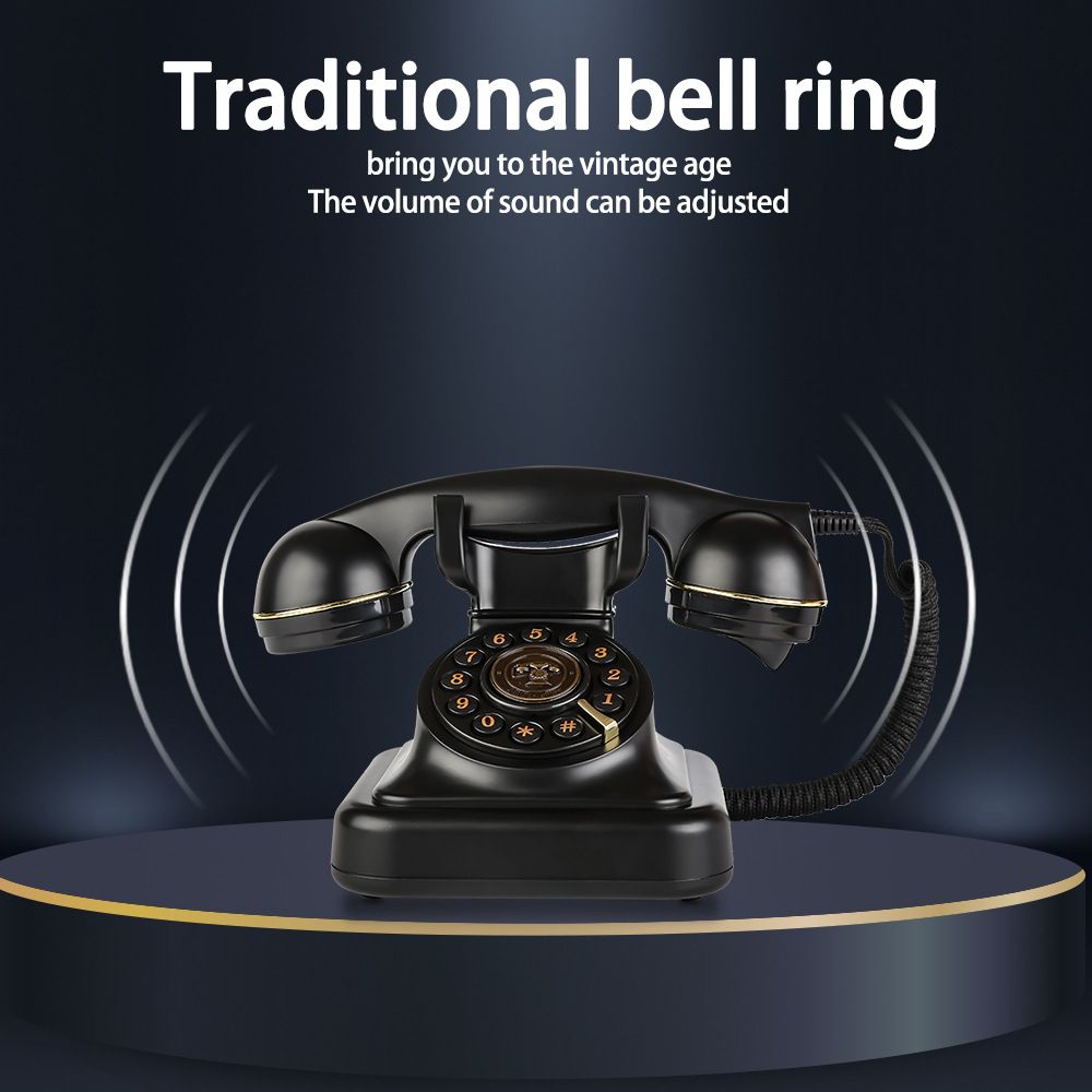 European Retro Desktop Phone: Classic look meets modern utility, free from digital distractions, perfect for home and office, reviving elegant call moments.
