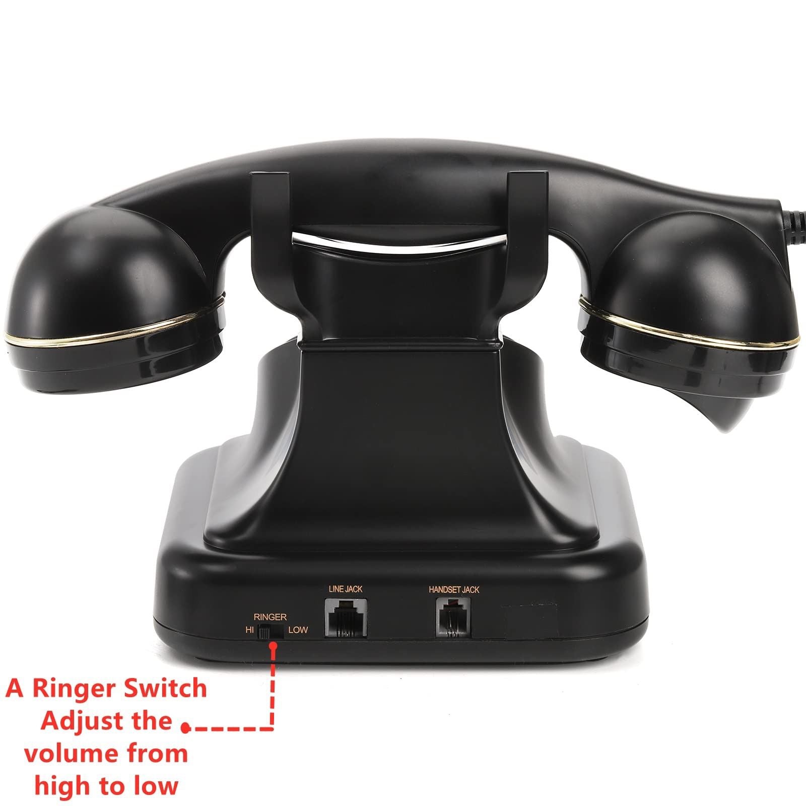 European Retro Desktop Phone: Classic look meets modern utility, free from digital distractions, perfect for home and office, reviving elegant call moments.