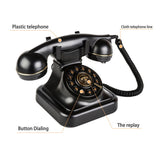 European Retro Desktop Phone: Classic look meets modern utility, free from digital distractions, perfect for home and office, reviving elegant call moments.
