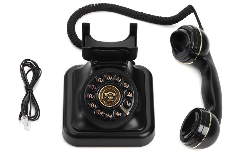 European Retro Desktop Phone: Classic look meets modern utility, free from digital distractions, perfect for home and office, reviving elegant call moments.