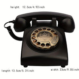Light Luxury Retro European Telephone: Royal court-style design, eco-friendly ABS material, free from digital distractions, perfect for home and office, returning to pure communication.beige