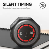 Flip to Start Timing, Efficiency Tool! 7 Presets + Visualized Progress, Gravity Sensor Timer, Universal for Study/Kitchen/Fitness/Baking(WHITE)