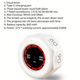 Flip to Start Timing, Efficiency Tool! 7 Presets + Visualized Progress, Gravity Sensor Timer, Universal for Study/Kitchen/Fitness/Baking(WHITE)