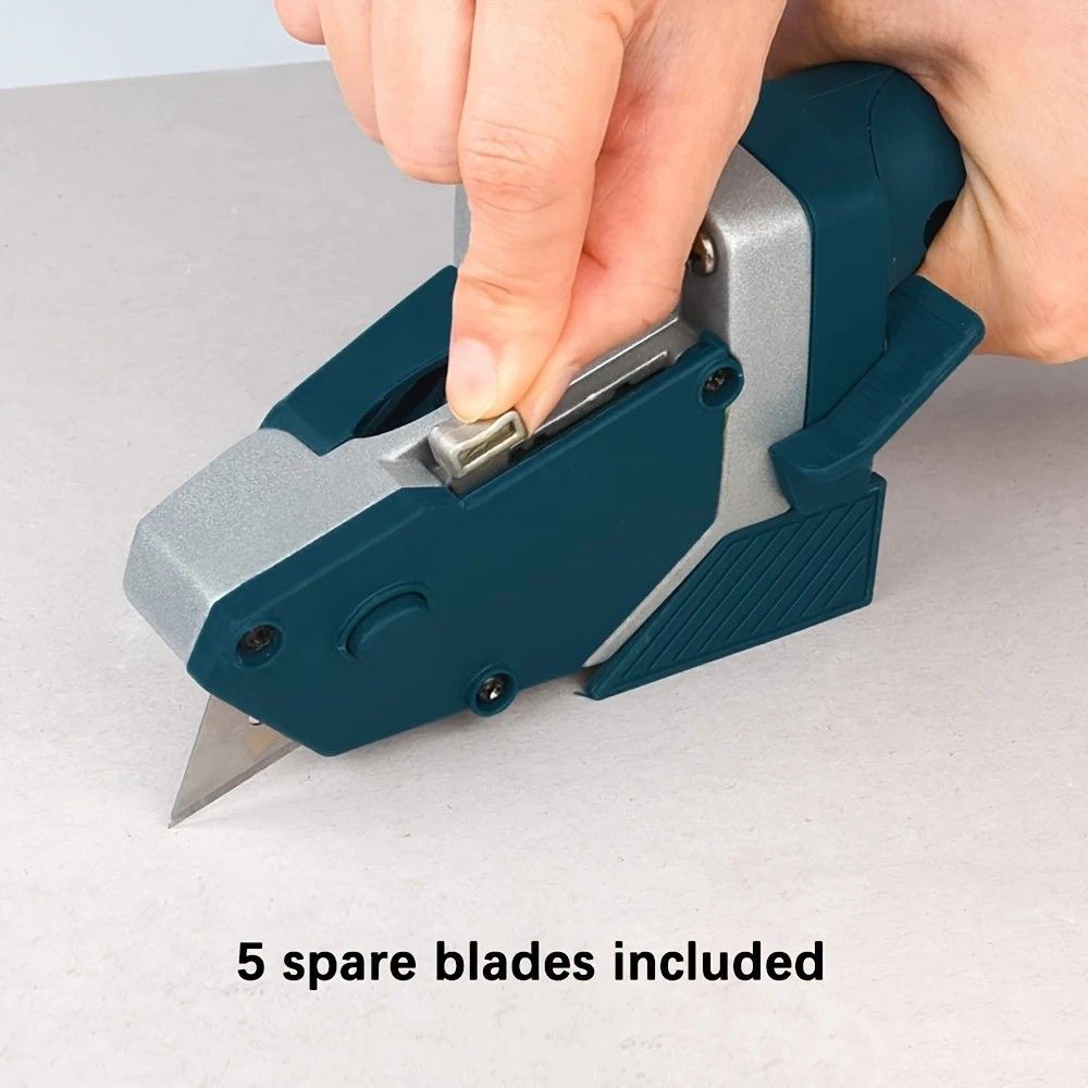 Professional Gypsum Board Cutter Kit with 5m Tape Measure & 5 Spare Blades Aluminum TPR Handle for Dust Free Drywall Foam KT Board Cutting Includes Pencil Ideal for DIY & Professional Use