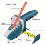 Professional Gypsum Board Cutter Kit with 5m Tape Measure & 5 Spare Blades Aluminum TPR Handle for Dust Free Drywall Foam KT Board Cutting Includes Pencil Ideal for DIY & Professional Use
