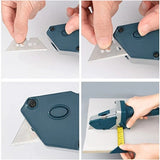 Professional Gypsum Board Cutter Kit with 5m Tape Measure & 5 Spare Blades Aluminum TPR Handle for Dust Free Drywall Foam KT Board Cutting Includes Pencil Ideal for DIY & Professional Use