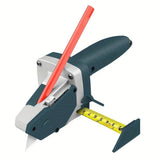 Professional Gypsum Board Cutter Kit with 5m Tape Measure & 5 Spare Blades Aluminum TPR Handle for Dust Free Drywall Foam KT Board Cutting Includes Pencil Ideal for DIY & Professional Use