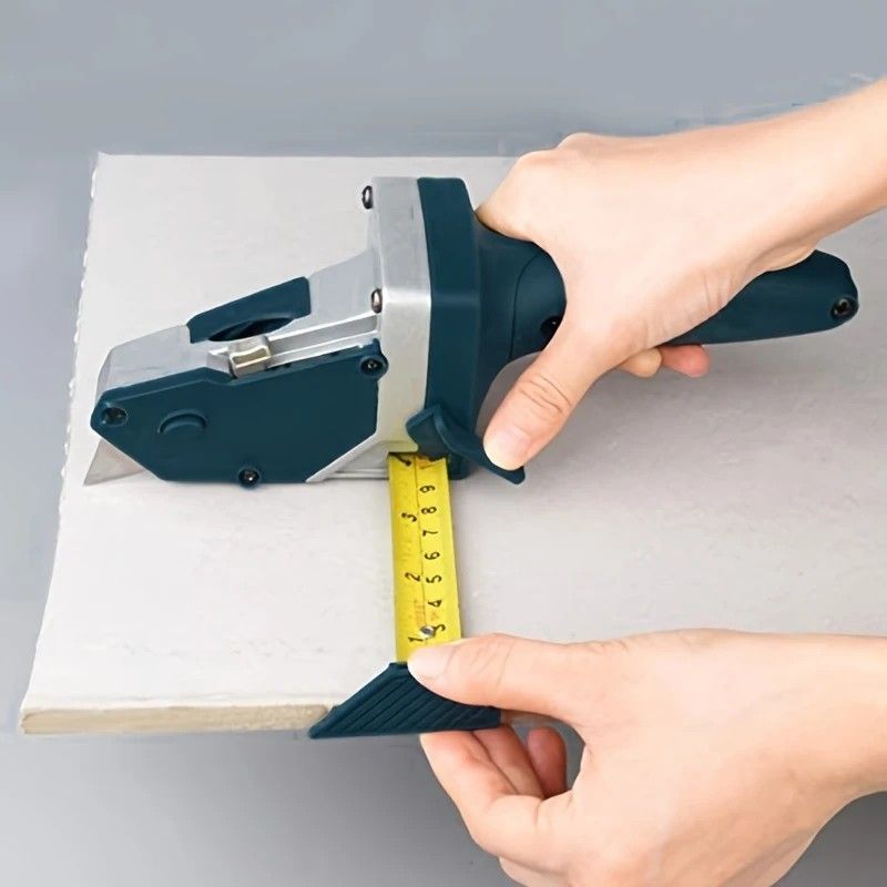 Professional Gypsum Board Cutter Kit with 5m Tape Measure & 5 Spare Blades Aluminum TPR Handle for Dust Free Drywall Foam KT Board Cutting Includes Pencil Ideal for DIY & Professional Use