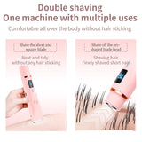 Women's Electric Dual Head Hair Remover – Double Ring Blade for Efficient Hair Removal, Fine Trimming Blade for Detailed Grooming, IPX7 Full Body Waterproof, Safe and Painless(purple)