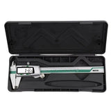 Stainless Steel Digital Caliper 150mm 6 Inch LCD Three Mode Metric Imperial Fractional One Touch Switch with Protective Case for Machinery DIY Precise Measurement
