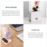 Winter Dryness Savior! Portable Humidifier Goes Viral, Your On-the-Go Hydration Essential for Business Trips and Office(pink)