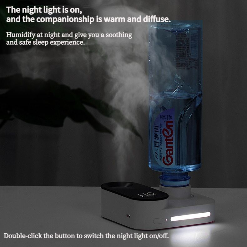 Winter Dryness Savior! Portable Humidifier Goes Viral, Your On-the-Go Hydration Essential for Business Trips and Office(pink)