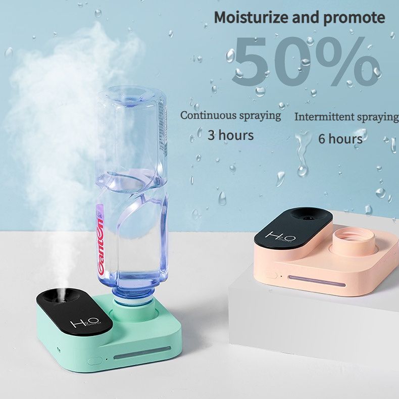 Winter Dryness Savior! Portable Humidifier Goes Viral, Your On-the-Go Hydration Essential for Business Trips and Office(GREEN)