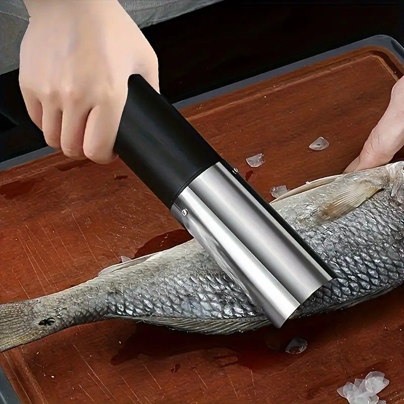 Electric Fish Scaler | Essential for Seafood Kitchens, Suitable for Both Home and Commercial Use, Efficient Descaling Without Splashing, Saves Time and Effort(WHITE)