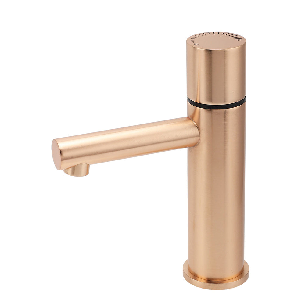 Shower Heads & Screens: WELS 6L/min Rose Gold Basin Mixer Vanity Sink Bubble Faucet Tap Washing Laundry